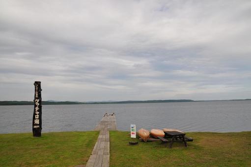 クッチャロ湖 クッチャロ湖 クッチャロ湖,北海道,湖の写真素材