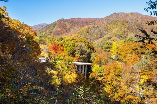 鳴子峡の秋-Vol.4⑴ 渓谷,峡谷,鳴子峡の写真素材