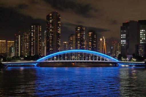 Eitai Bridge and Tsukuda, JPG