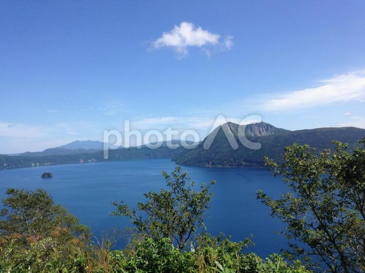 摩周湖 摩周湖,北海道,湖の写真素材