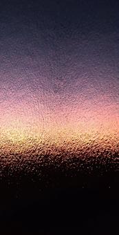 くもりガラス越しの夕空 くもりガラス越しの夕空の写真