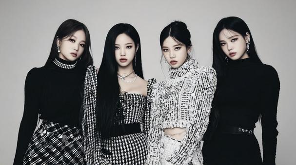 K-POPアイドル風モノクロ美女グループ K-POPアイドル風モノクロ美女グループの写真