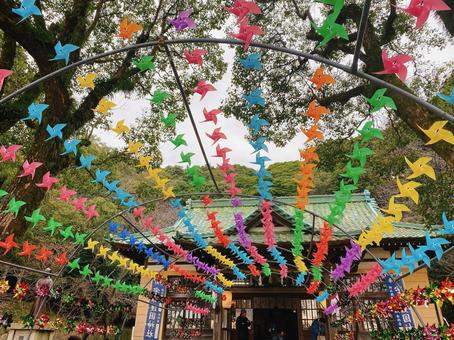 風鈴祭り 神社,お祭り,風鈴の写真素材