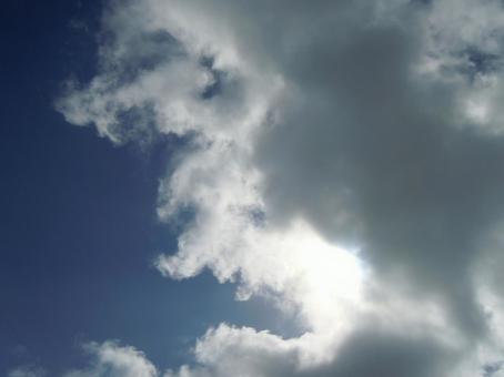 曇り空 曇り空,雲,空の写真素材