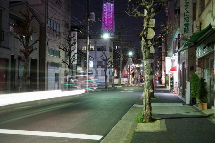 東京の街並みと東京スカイツリー 建物,ビル,屋外の写真素材