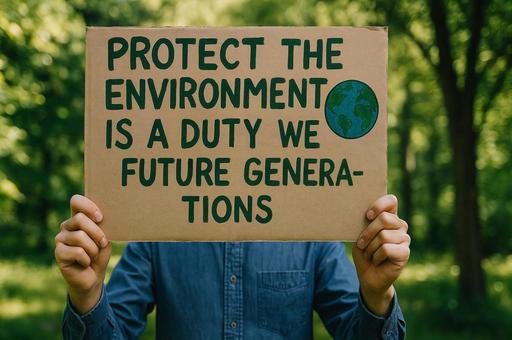 環境保護は未来の義務の写真