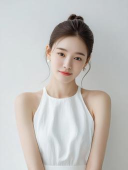 清潔感のある、若々しいアジア人女性 清潔感のある、若々しいアジア人女性の写真