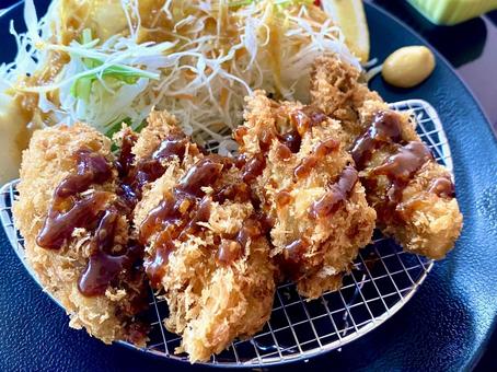 カキフライ カキフライ,牡蠣,フライの写真素材