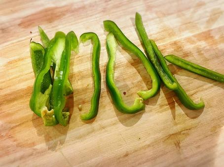ピーマン千切り 野菜 ピーマン千切り 野菜の写真