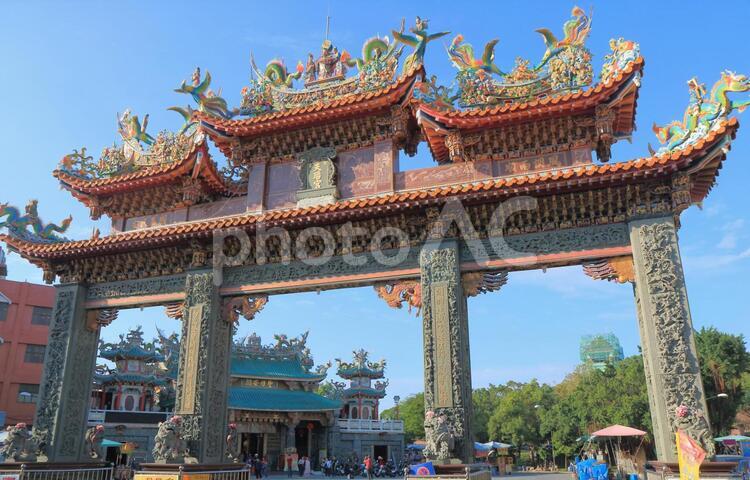 台湾　台南市の安平開台天后宮 海外,外国,アジアの写真素材