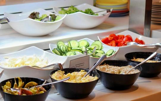 ホテルのディナービュッフェ 5 ビュッフェ,バイキング,食べ放題の写真素材