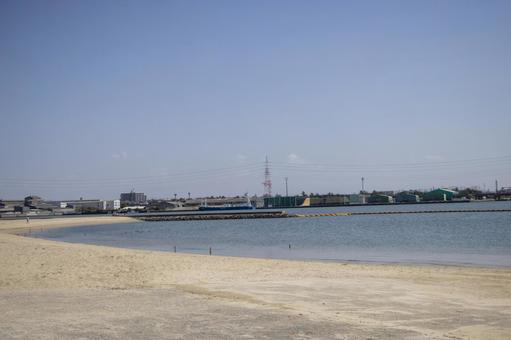 亀崎海浜緑地 亀崎海浜緑地,亀崎,海の写真素材