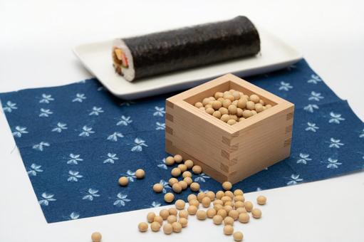 節分と豆まきのイメージ4 節分,豆まき,冬の写真素材