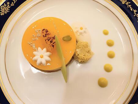 マンダリンオレンジのババロア マンダリンオレンジのババロア,ババロア,オレンジの写真素材