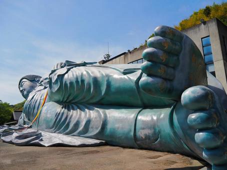 南蔵院涅槃仏 涅槃大仏,japan,fukuokaの写真素材