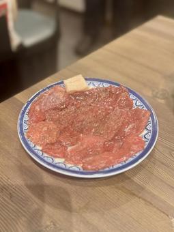 馬肉 馬肉,バター,肉の写真素材