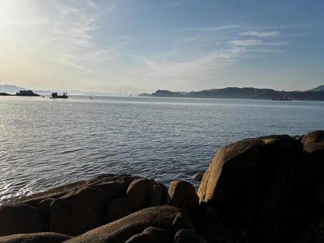 海とテトラポット 海とテトラポットの写真