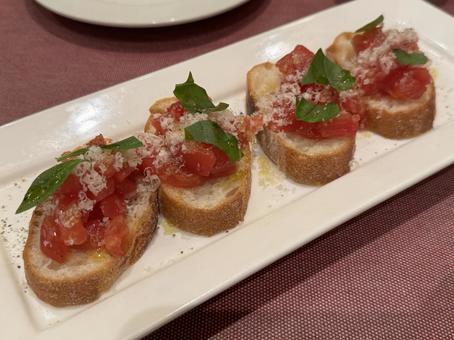 ブルスケッタ ブルスケッタ,イタリアン,前菜の写真素材