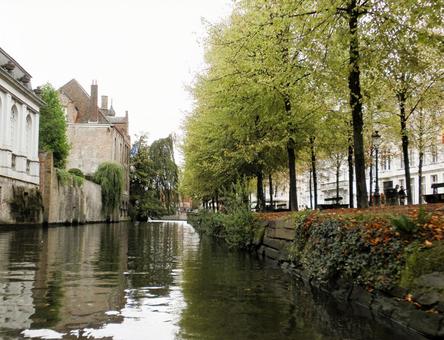 ブルージュの運河 ブルージュ,ベルギー,運河の写真素材