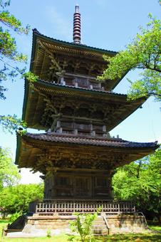 新潟県-五智国分寺-三重塔 新潟県-五智国分寺-三重塔の写真
