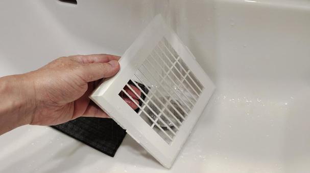 脱衣所の換気扇 換気扇,掃除,ホコリの写真素材