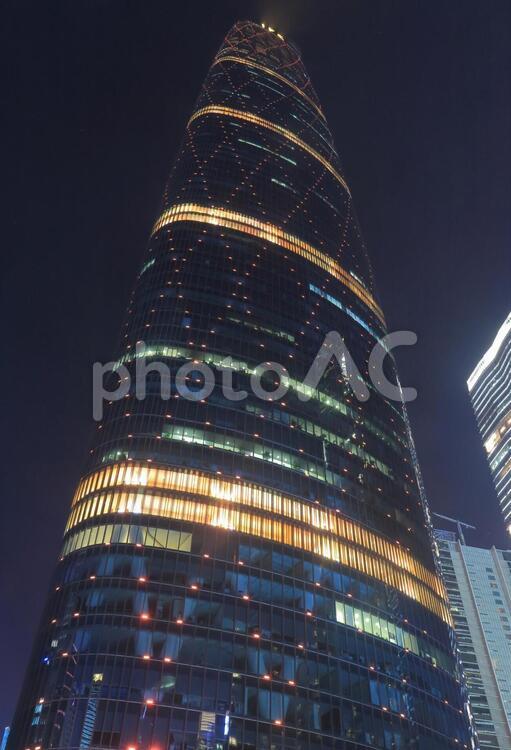 中国　広州の高層ビルと町並み 広州,町並み,高層ビルの写真素材
