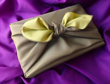 感謝を包む　ごあいさつ 風呂敷,背景,和の写真素材