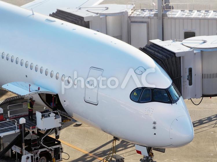 羽田空港の飛行機 飛行機,旅客機,羽田空港の写真素材