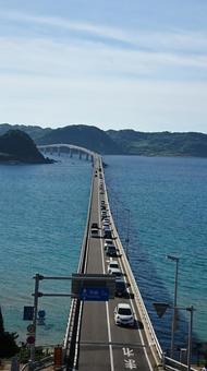 Photo, kakushima, cape bridge, sea, 