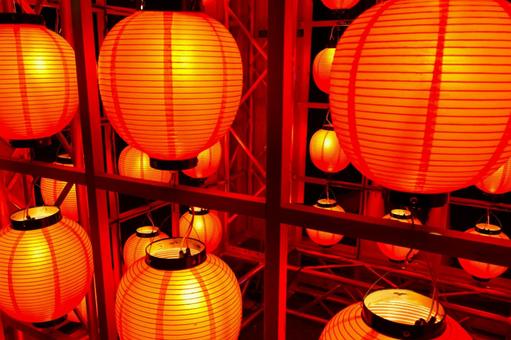 お祭りのちょうちん・行灯　飾り1 祭り,ちょうちん,行灯の写真素材