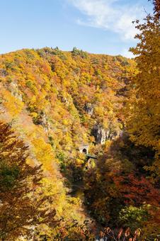 鳴子峡の秋-Vol.4(30) 渓谷,峡谷,鳴子峡の写真素材