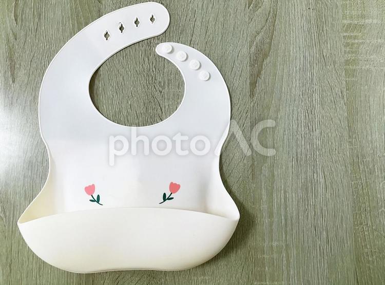 赤ちゃんの食事用エプロン お食事エプロン,食事用エプロン,エプロンの写真素材