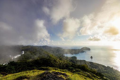 小笠原諸島・父島 傘山展望台から望む絶景 小笠原諸島・父島 傘山展望台から望む絶景 父島,小笠原諸島,傘山の写真素材