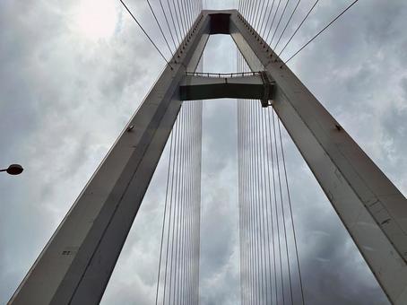 橋 橋脚 ブリッジ 橋 橋脚 ブリッジ 高規格幹線道路,道路,空の写真素材