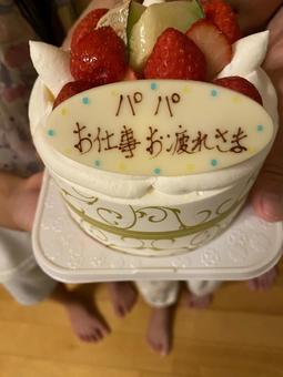 退職祝いのケーキ 退職祝いのケーキの写真