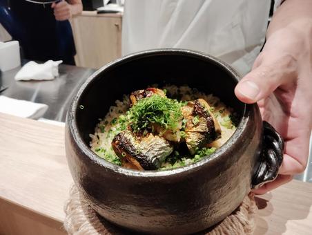 サンマの炊き込みご飯 サンマの炊き込みご飯の写真