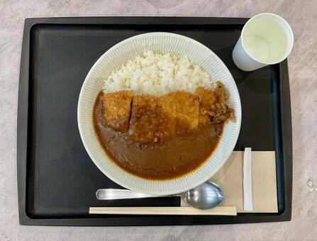 ポークカツカレー ポークカツカレー カレーライス,カツカレー,カツレツの写真素材