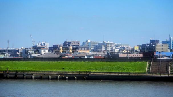 初秋の中川&西葛西の街並み(江戸川区) 初秋の中川&西葛西の街並み(江戸川区) 初秋,西葛西,秋晴れの写真素材
