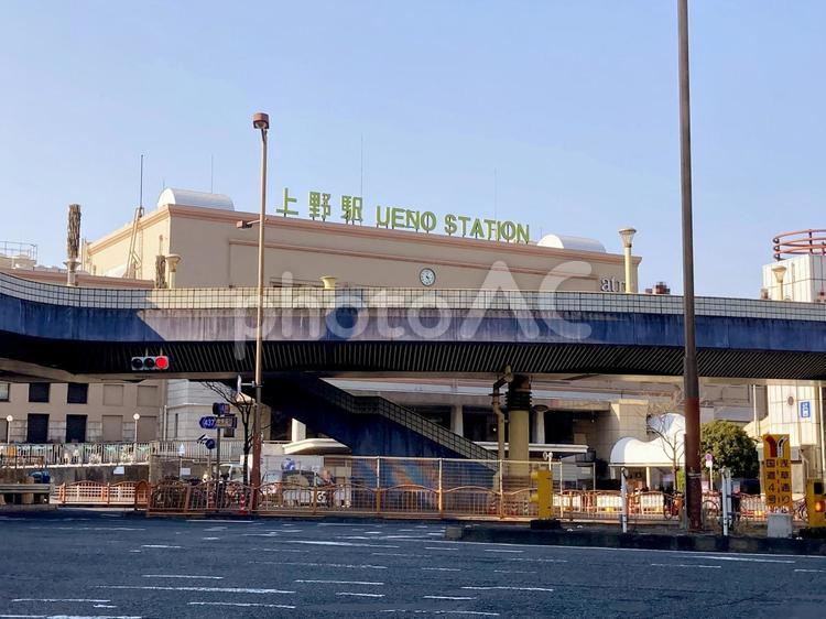 東京風景・上野駅 上野駅,駅,駅舎の写真素材