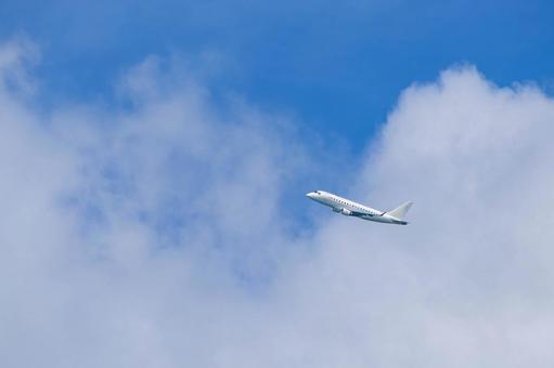 青空を飛ぶ飛行機 青空を飛ぶ飛行機の写真