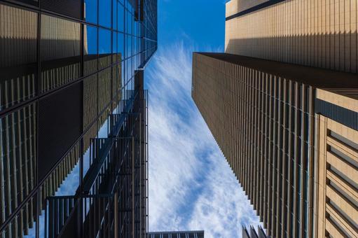 大手町の高層ビル群 大手町,東京,高層ビルの写真素材