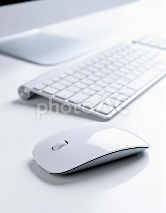 マウスとキーボード キーボード,マウス,パソコンの写真素材