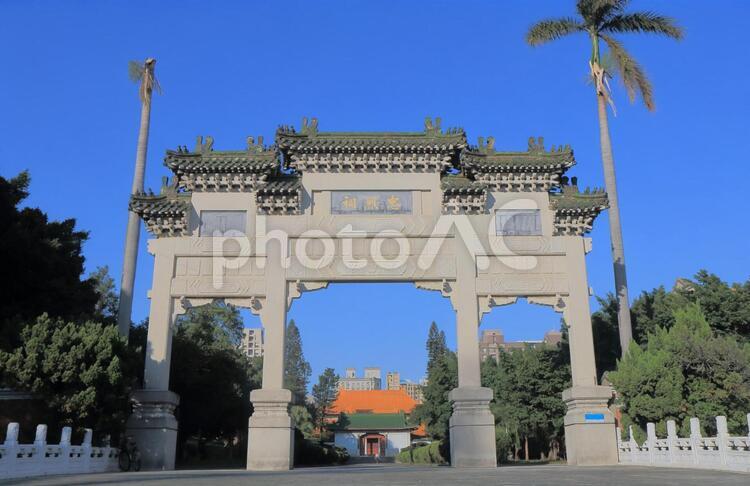 台湾　台中市の忠烈祠牌楼 海外,外国,アジアの写真素材