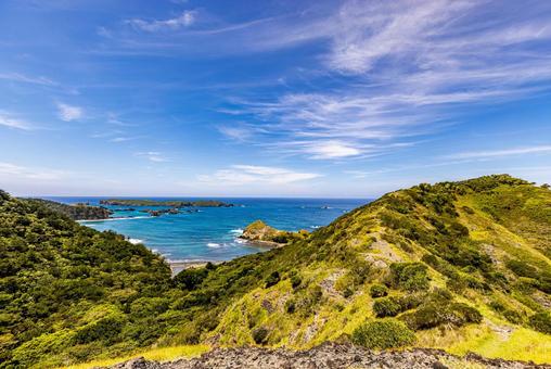 小笠原諸島 中山峠展望台から望む絶景 小笠原諸島 中山峠展望台から望む絶景 父島,小笠原諸島,小笠原の写真素材