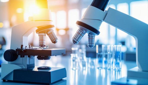 研究所内の風景　電子顕微鏡の写真