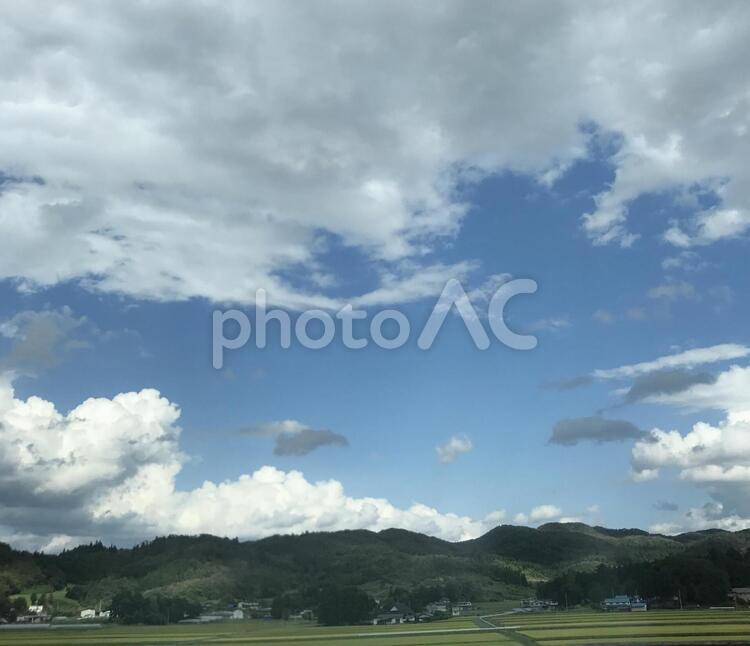 田舎の風景 田舎,田園,自然の写真素材