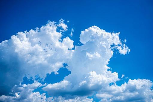 夏の入道雲と青空 夏の入道雲と青空の写真