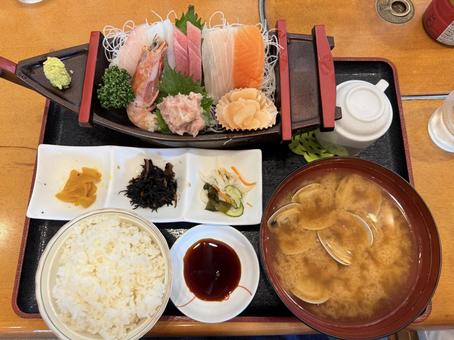 刺身定食 刺身定食 刺身定食,刺し身,定食の写真素材