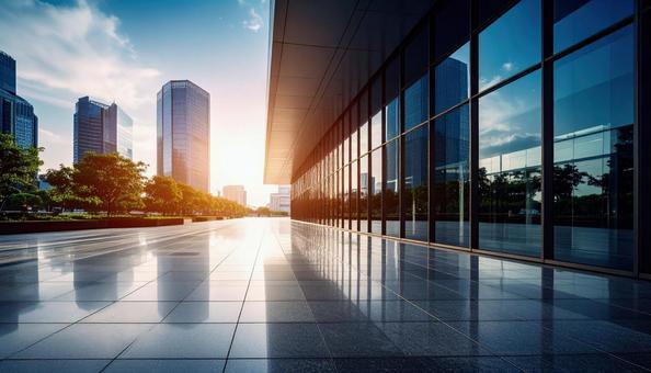 青空と建物 青空 青空と建物 青空の写真