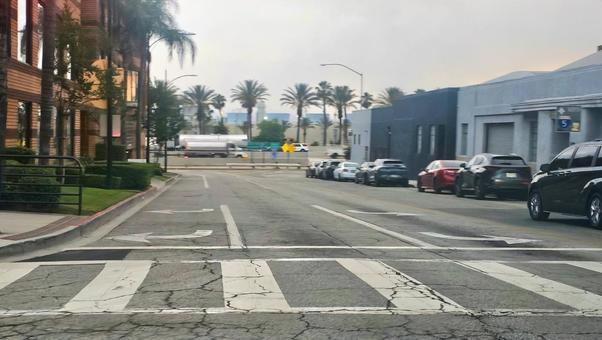 アメリカの道路 アメリカの道路の写真